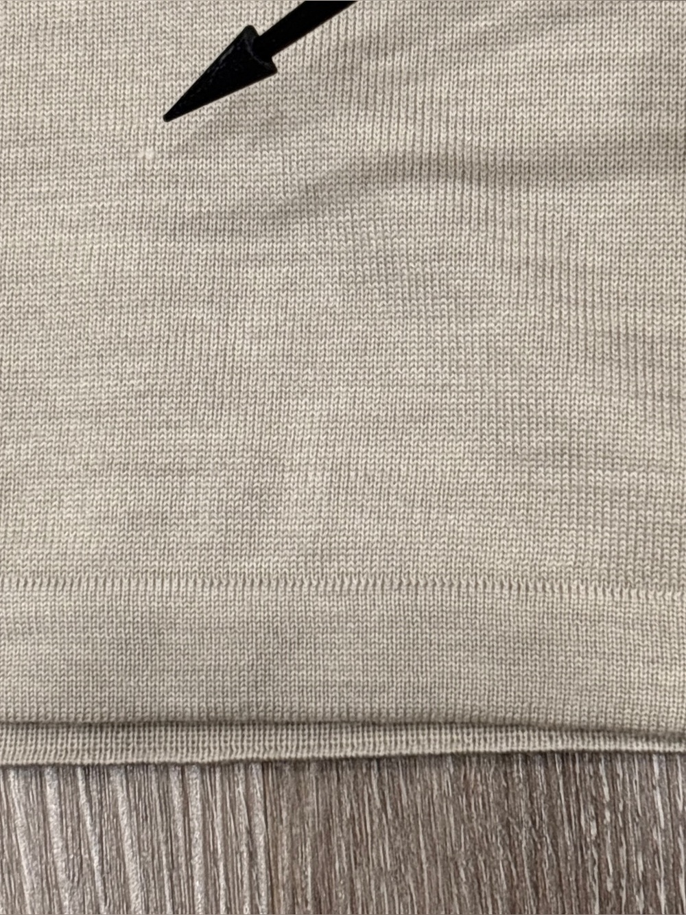 Men's Light Beige Turtleneck Sweater with Elbow Patches - Picture 7 of 12